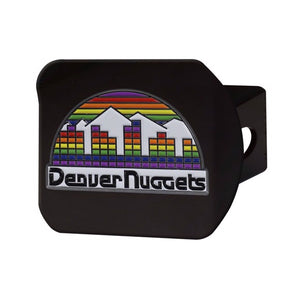 Denver Nuggets Retro Logo Black Chrome Hitch Cover