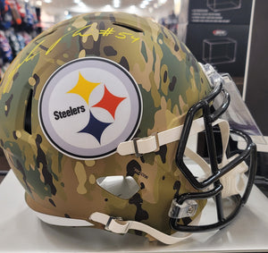 Zach Frazier Pittsburgh Steelers Limited Edition Camo Full Size Helmet 