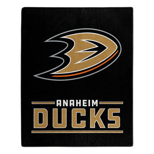 Anaheim Ducks Plush Throw Blanket -  50"x60"