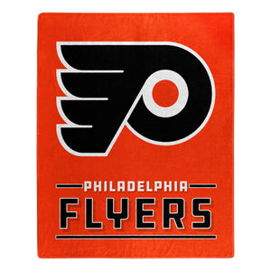 Philadelphia Flyers Plush Throw Blanket -  50"x60"