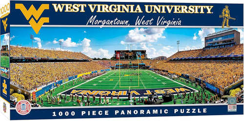 West Virginia Mountaineers Mountaineer Field Panoramic Puzzle
