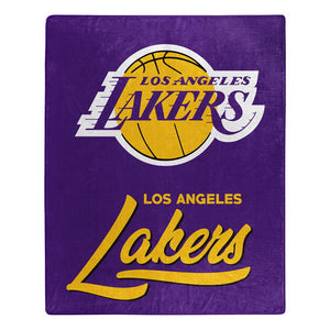 Los Angeles Lakers Plush Throw Blanket -  50"x60"