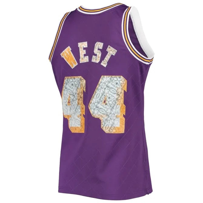 Jerry West Los Angeles Lakers Mitchell & Ness 1996-97 Hardwood