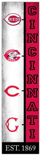 Cincinnati Reds Team  Logo Evolution Wood Sign -  6