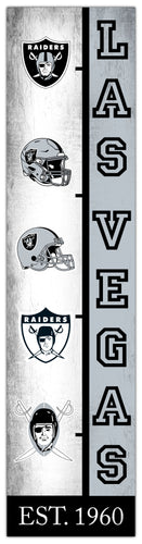 Las Vegas Raiders Team Logo Evolution Wood Sign -  6