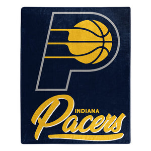 Indiana Pacers Plush Throw Blanket -  50"x60"
