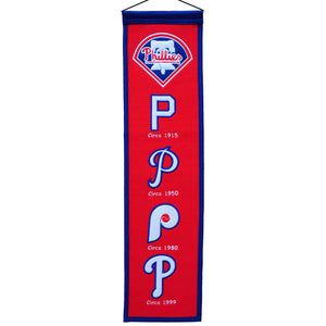 Philadelphia Phillies Heritage Banner - 8"x32"