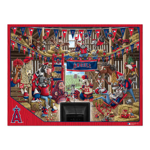 Los Angeles Angels Barnyard Fans 500 Piece Puzzle