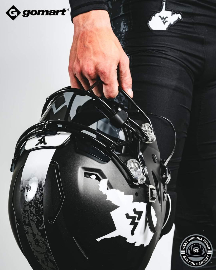 1971 wvu football helmet West Virginia Mountaineers Coal Rush Full Size Speed Replica Helmet –  Sports Fanz