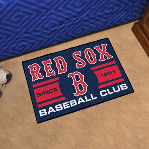 Boston Red Sox Blue Baseball Club Starter Rug