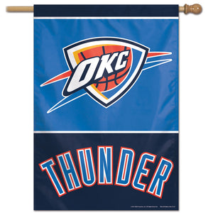 Oklahoma City Thunder Vertical Flag 28"x40"                                                                     