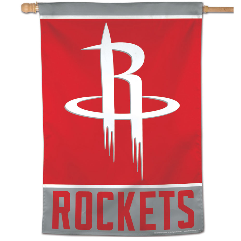 Houston Rockets Wordmark Vertical Flag 28