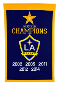 L.A. Galaxy MLS Champions Wool Banners - 14"x22"