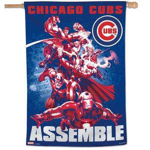 Chicago Cubs Marvel's Avengers Vertical Flag - 28"x40"