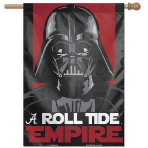 Alabama Crimson Tide Star Wars Darth Vader Vertical Flag 28"x40"        