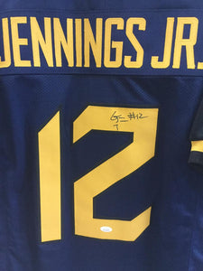 Gary Jennings Jr West Virginia Mountaineers Signed #12 Jersey