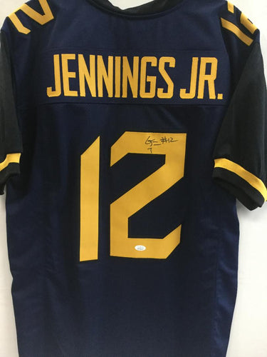 Gary Jennings Jr West Virginia Mountaineers Signed #12 Jersey