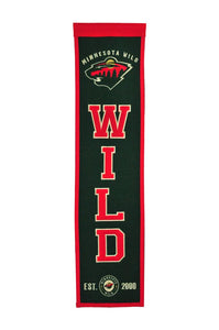 Minnesota Wild Heritage Banner - 8"x32"