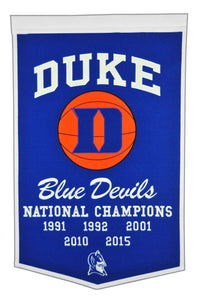 Duke Blue Devils Dynasty Wool Banner - 24"x36"