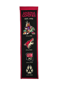 Arizona Coyotes Heritage Banner - 8"x32"