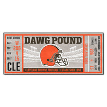 Cleveland Browns Football Ticket Runner - 30"x72"