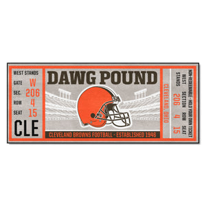 Cleveland Browns Football Ticket Runner - 30"x72"