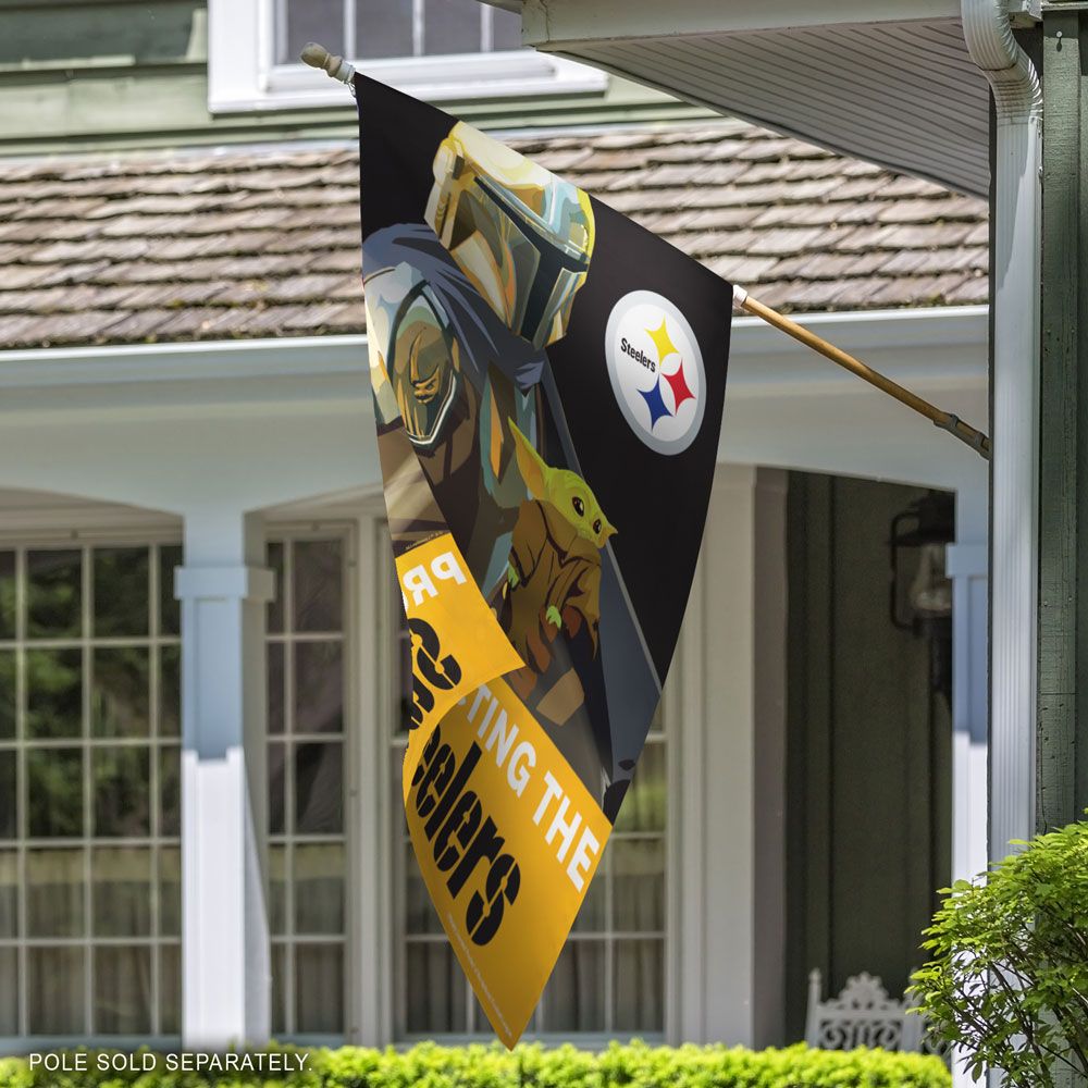 Pittsburgh Steelers Star Wars Mandalorian Vertical Flag - 28'x40' – Sports  Fanz