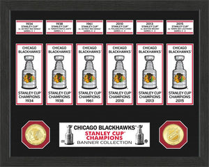 Chicago Blackhawks 6 Time Stanley Cup Champions