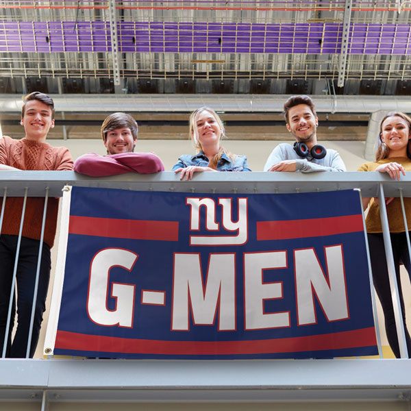 New York Giants Helmet Flag - Deluxe 3' X 5'