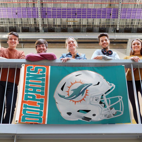 Miami Dolphins Helmet Flag 3 x 5 ft – US Patriot Flags