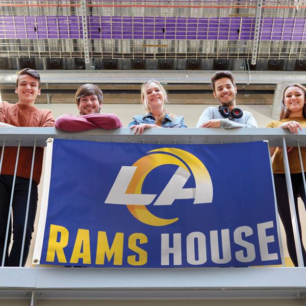 Los Angeles Rams Slogan Double Sided NFL Garden Flag – Main Street