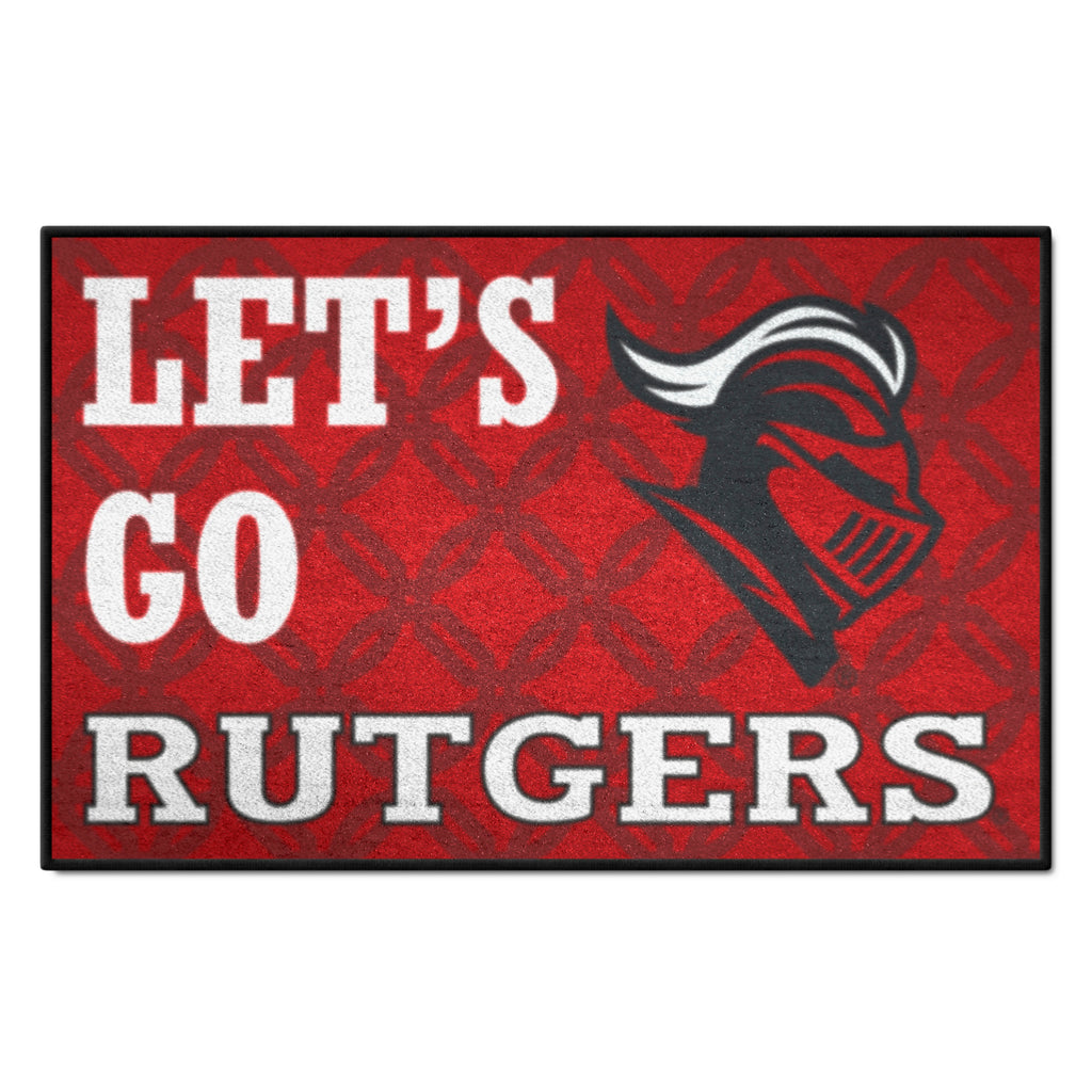 Rutgers Scarlett Knights Slogan Starter Mat Sports Fanz