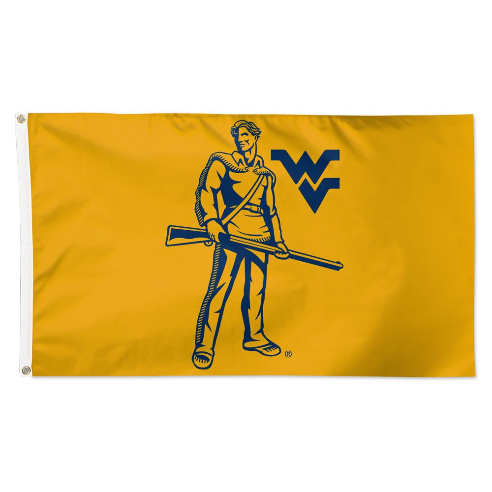 West Virginia Mountaineers Logo Deluxe Flag 3'x5' Sports Fanz