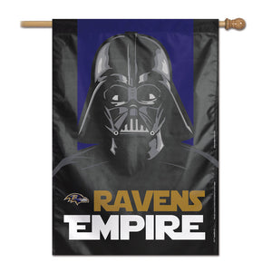 Baltimore Ravens Star Wars Darth Vader Vertical Flag - 28"x40"                                                               