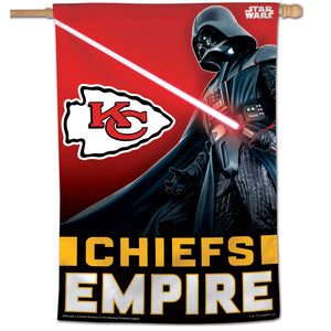Kansas City Chiefs Darth Vader Vertical Flag - 28"x40"