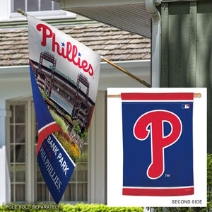 Philadelphia Phillies Double Sided Vertical Flag - 28"x40"