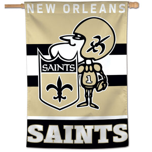 New Orleans Saints Retro Vertical Flag - 28"x40"                                                          