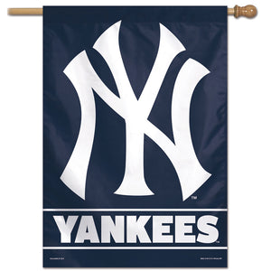 New York Yankees Wordmark Vertical Flag - 28"x40"                                  