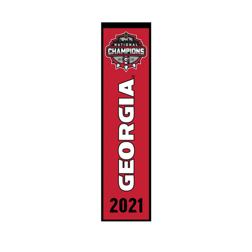 Georgia Bulldogs 2021 CFP National Champions Heritage Banner 8