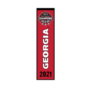 Georgia Bulldogs 2021 CFP National Champions Heritage Banner 8"x32"