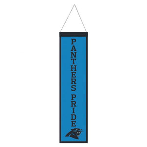 Carolina Panthers Wool Banner - 8"x32"