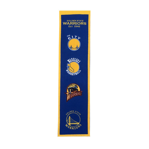 Golden State Warriors Heritage Wool Banner 8"x32"
