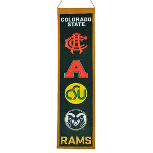 Colorado State Rams Heritage Banner - 8"x32"