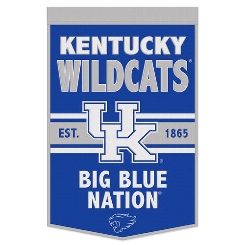 Kentucky Wildcats BIG BLUE NATION Wool Banners - 24