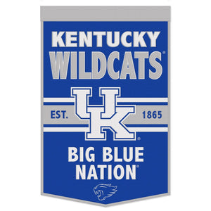 Kentucky Wildcats BIG BLUE NATION Wool Banners - 24"x38"