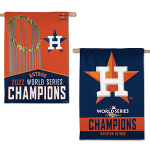 Houston Astros 2022 World Series Champions Double Sided Vertical Flag - 28"x40"