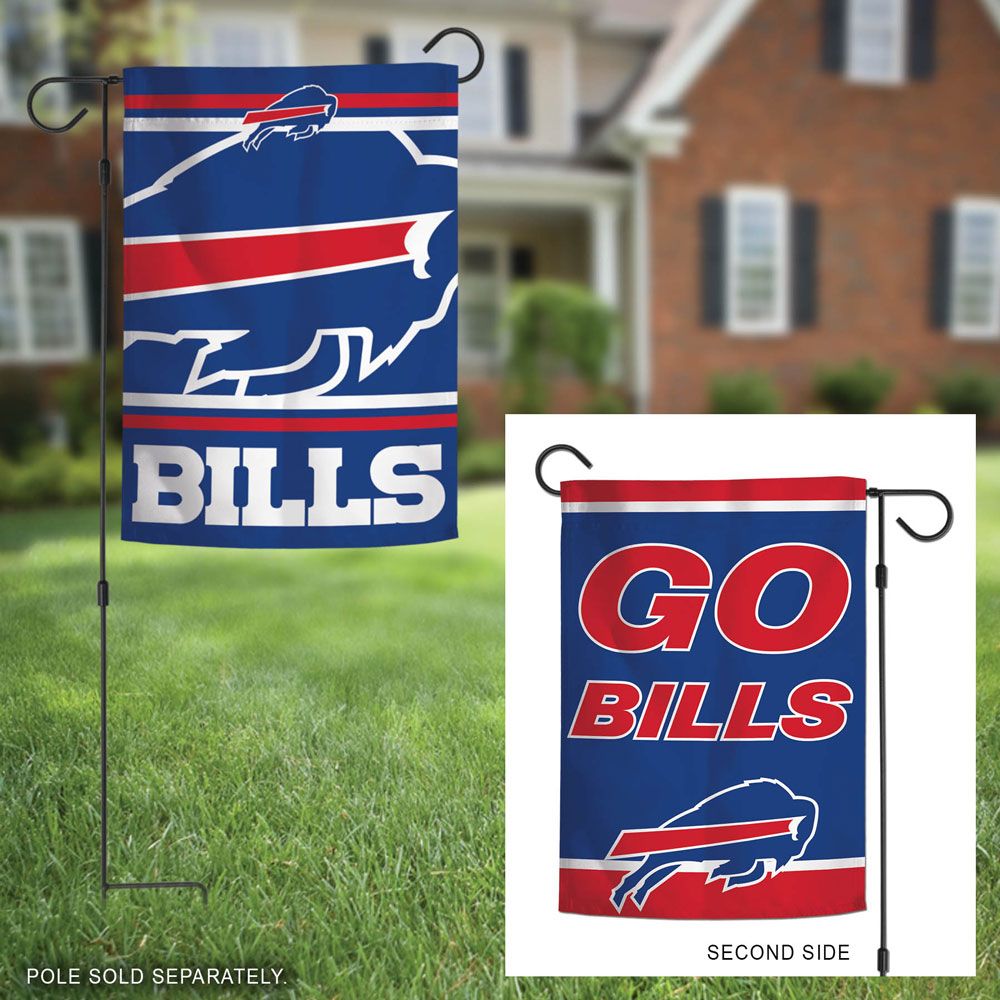 Go Bills Black Double Sided Decorative Flag Garden 12.5 x 18