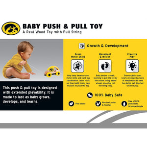 Iowa Hawkeyes Push & Pull Toy