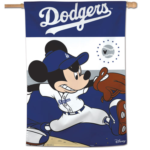 Los Angeles Dodgers Mickey Mouse Vertical Flag - 28