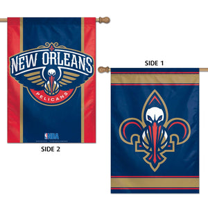 New Orleans Pelicans 2-Sided Vertical Flag 28"x40"